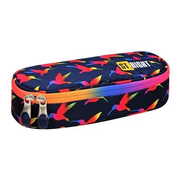 Penar Borseta Rigid cu Clapeta Interioara St.Right - Rainbow Birds PC01 Penar Borseta Rigid cu Clapeta Interioara St.Right - Rainbow Birds PC01