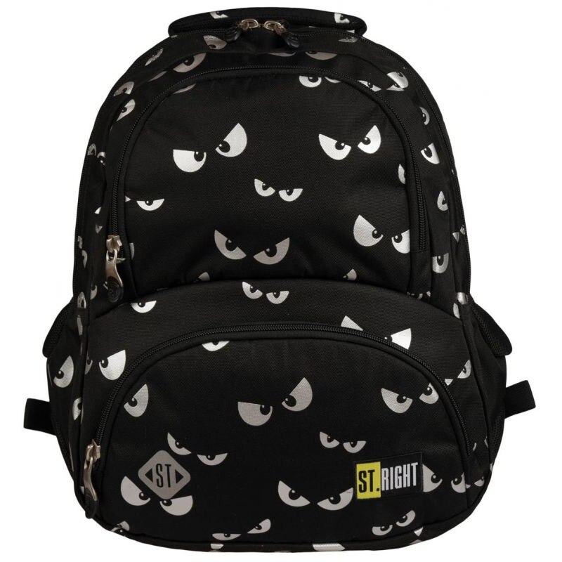 Ghiozdan Scolar 4 Compartimente, St.Right, Silver Eyes, BP7