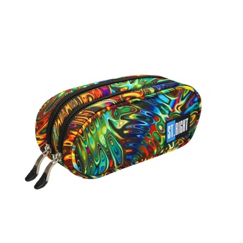 Penar Borseta cu 2 Fermoare St.Right - Abstraction PU02 Penar Borseta cu 2 Fermoare St.Right - Abstraction PU02