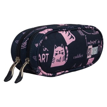 Penar Borseta cu 2 Fermoare St.Right - Cats PU02 Penar Borseta cu 2 Fermoare St.Right - Cats PU02