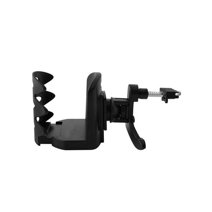 Suport auto reglabil, pentru pahar sau sticla, cu prindere in grila de ventilatie