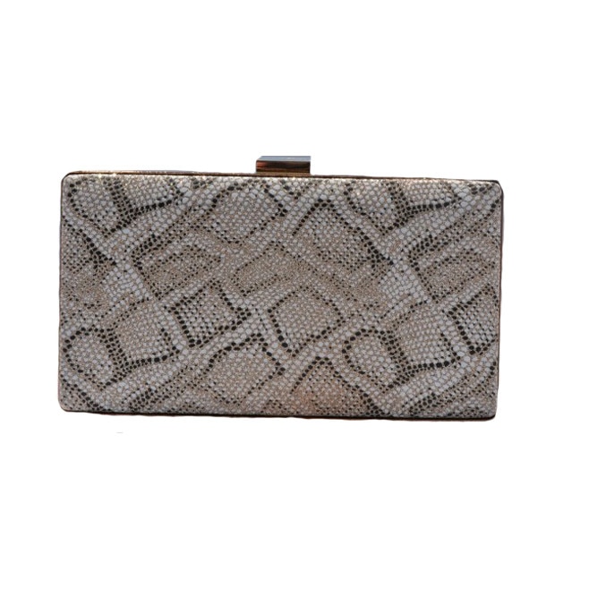 Geanta eleganta, design piele de sarpe, D&J Exclusive, auriu
