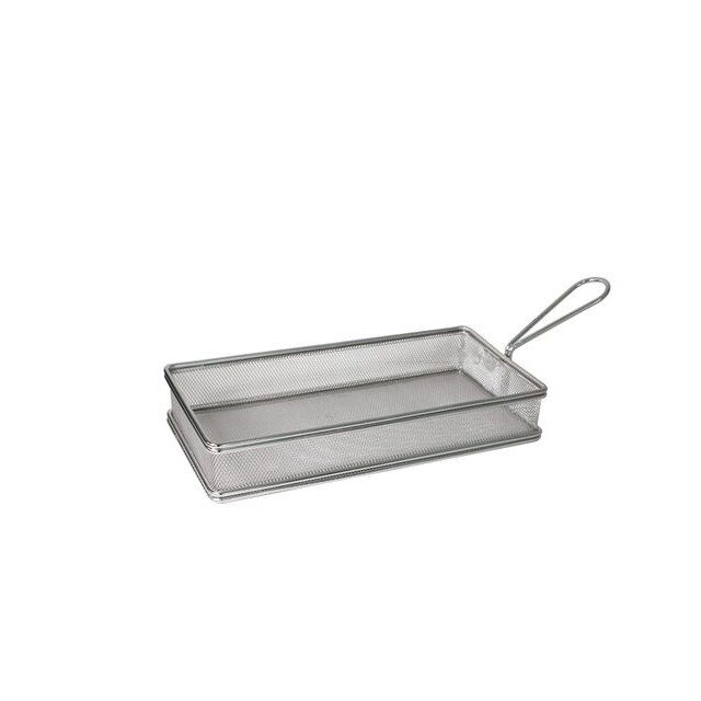 Cosulet dreptunghiular servire RAKI pentru cartofi prajiti,snacks 25,5x13x4,3cm