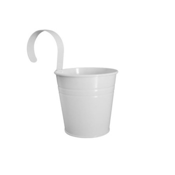 Cosulet metalic servire cartofi prajiti,snacks FERONYA galetusa cu toarta culoare alba Cosulet metalic servire cartofi prajiti,snacks FERONYA galetusa cu toarta culoare alba