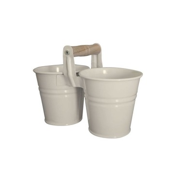 Set 2 galetuse metalice cu toarta lemn servire cartofi prajiti,snachks FERONYA 10 alb Set 2 galetuse metalice cu toarta lemn servire cartofi prajiti,snachks FERONYA 10 alb