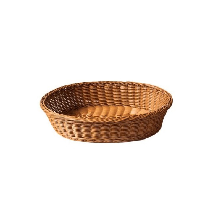 Cos RAKI paine , fructe, legume oval servire 41x31xH9cm rezistent la apa se poate spala in masina de spalat vase culoare cafea
