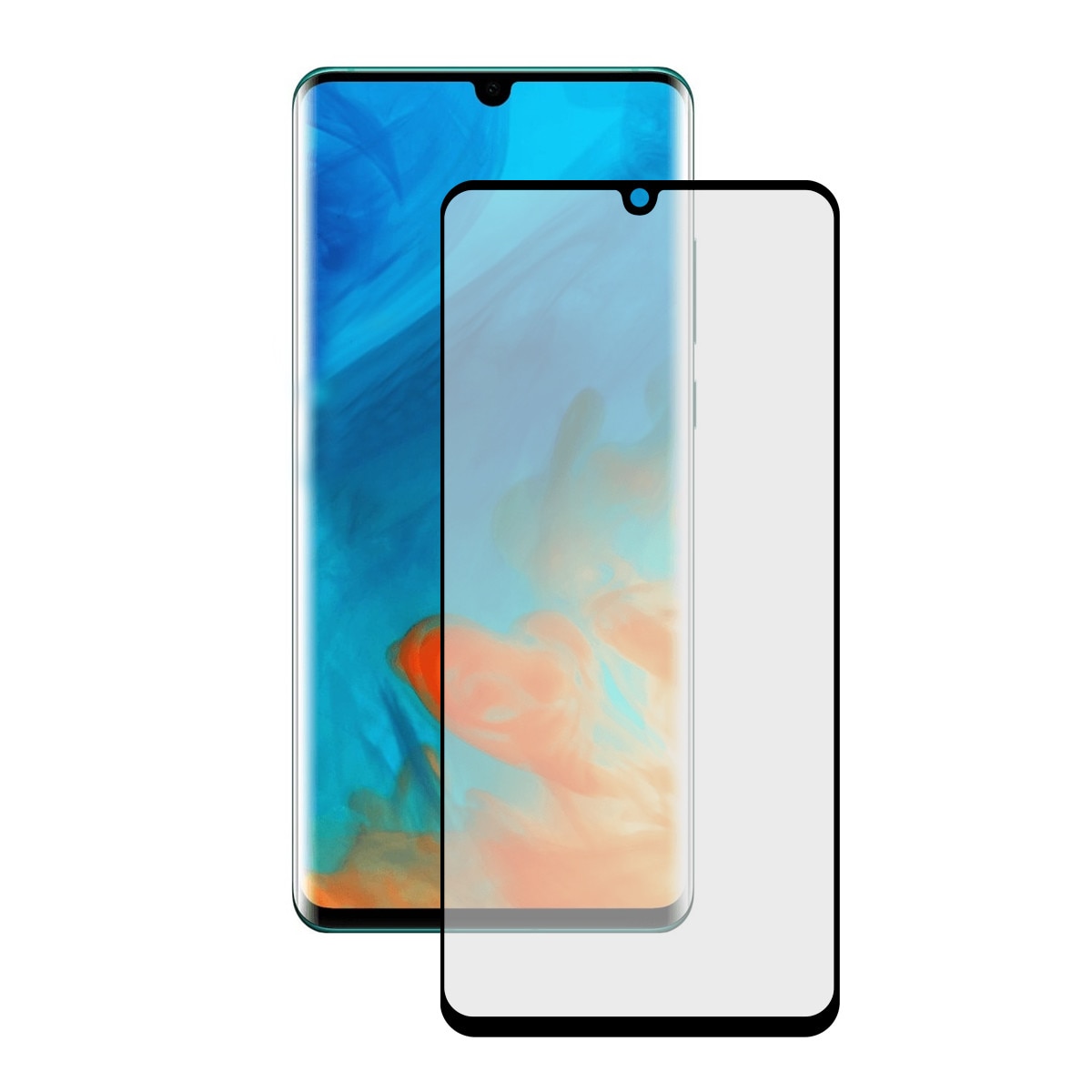 Folie de protectie 5D tempered glass Huawei P30 NEVOX Neagra