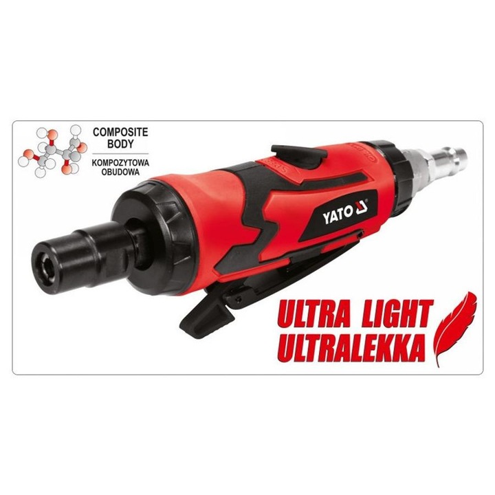 Yato pneumatikus egyenes csiszoló könnyített 113 l/min