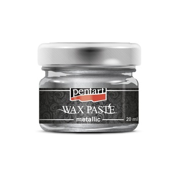 Pasta cerata metalizata Pentart - argintiu, 20 ml Pasta cerata metalizata Pentart - argintiu, 20 ml