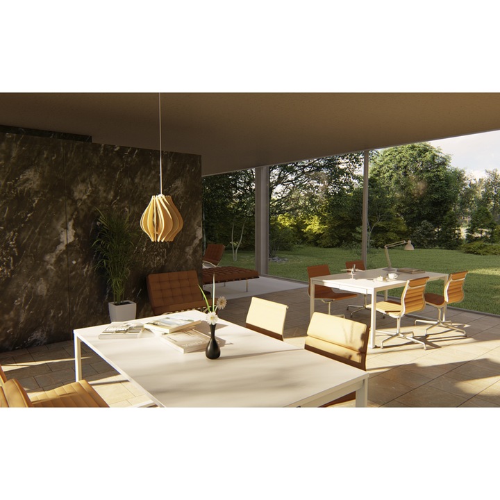 Lustra lemn natur U14006