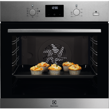 Cuptor incorporabil Electrolux EOD3C50TX, Electric, 72 l, Autocuratare catalitica, Grill, Timer, SteamBake, Clasa A, Inox antiamprenta