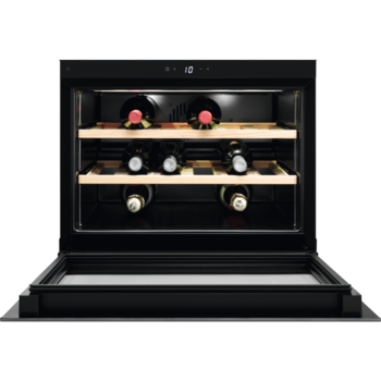 Racitor de vinuri incorporabil Electrolux KBW5X, 49 l, Capacitate 18 sticle, Control electronic, Clasa F, Inox antiamprenta Racitor de vinuri incorporabil Electrolux KBW5X, 49 l, Capacitate 18 sticle, Control electronic, Clasa F, Inox antiamprenta