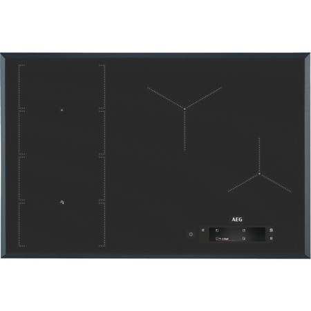 Plita incorporabila AEG IAE84851FB, Inductie, 4 zone de gatit, Touch control, Booster, Timer, Conectivitate hota, 80 cm, Negru