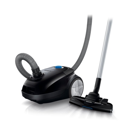 Aspirator cu sac Philips Performer Active FC8664/91, 4 l, Tub telescopic metalic, 1500 W, EPA 10, Negru
