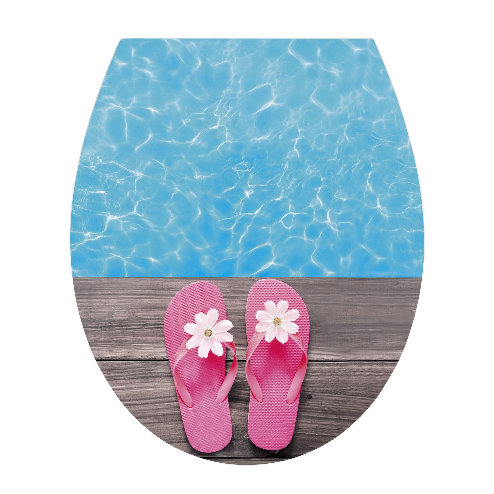 Capac WC- Wenko, Soft Clouse, Hawaii, Duroplast, 37.5 x 41.5 cm