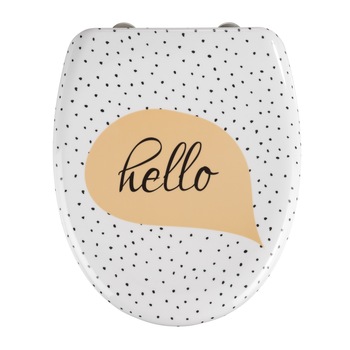 Capac WC- Wenko, Soft Clouse, Hello, Duroplast, 37.5 x 41.5 cm Capac WC- Wenko, Soft Clouse, Hello, Duroplast, 37.5 x 41.5 cm