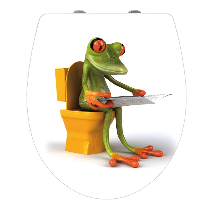 Capac WC- Wenko, Soft Clouse, Frog News, Duroplast, 38 x 41.5 cm