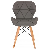 scaun modern zola din piele ecologica gri picioare lemn pentru bucatarie sau sufragerie imagen 49_0_
0