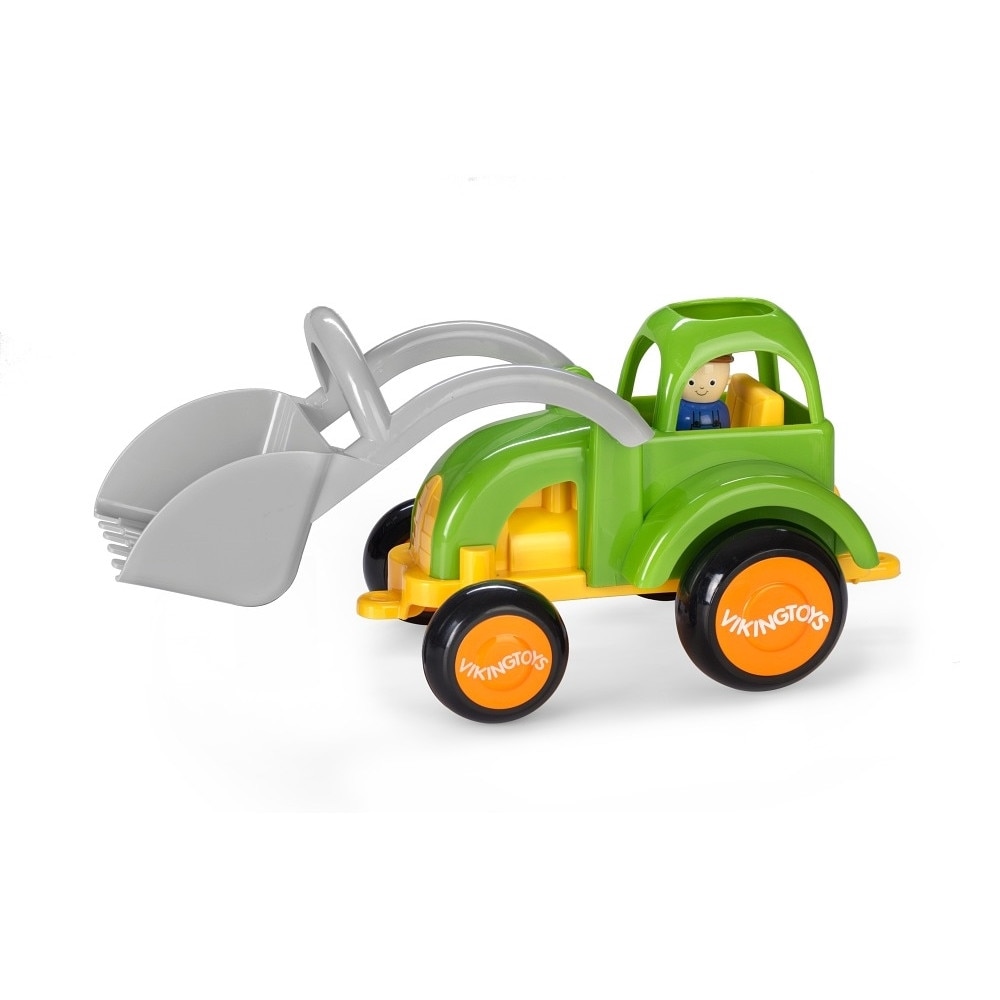 Excavator Viking Toys culori vesel cu figurina, 30 x 16 x 16 cm, plastic, +1 an, multicolor, MGC