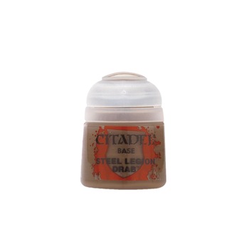 Vopsea pentru Miniaturi, Citadel, Base Steel Legion Drab, 12ml Vopsea pentru Miniaturi, Citadel, Base Steel Legion Drab, 12ml