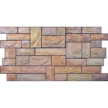 Panouri Decorative Stone Cut Yellow, PVC, SET 30 BUCATI, suprafata totala acoperita 14.44 mp Panouri Decorative Stone Cut Yellow, PVC, SET 30 BUCATI, suprafata totala acoperita 14.44 mp