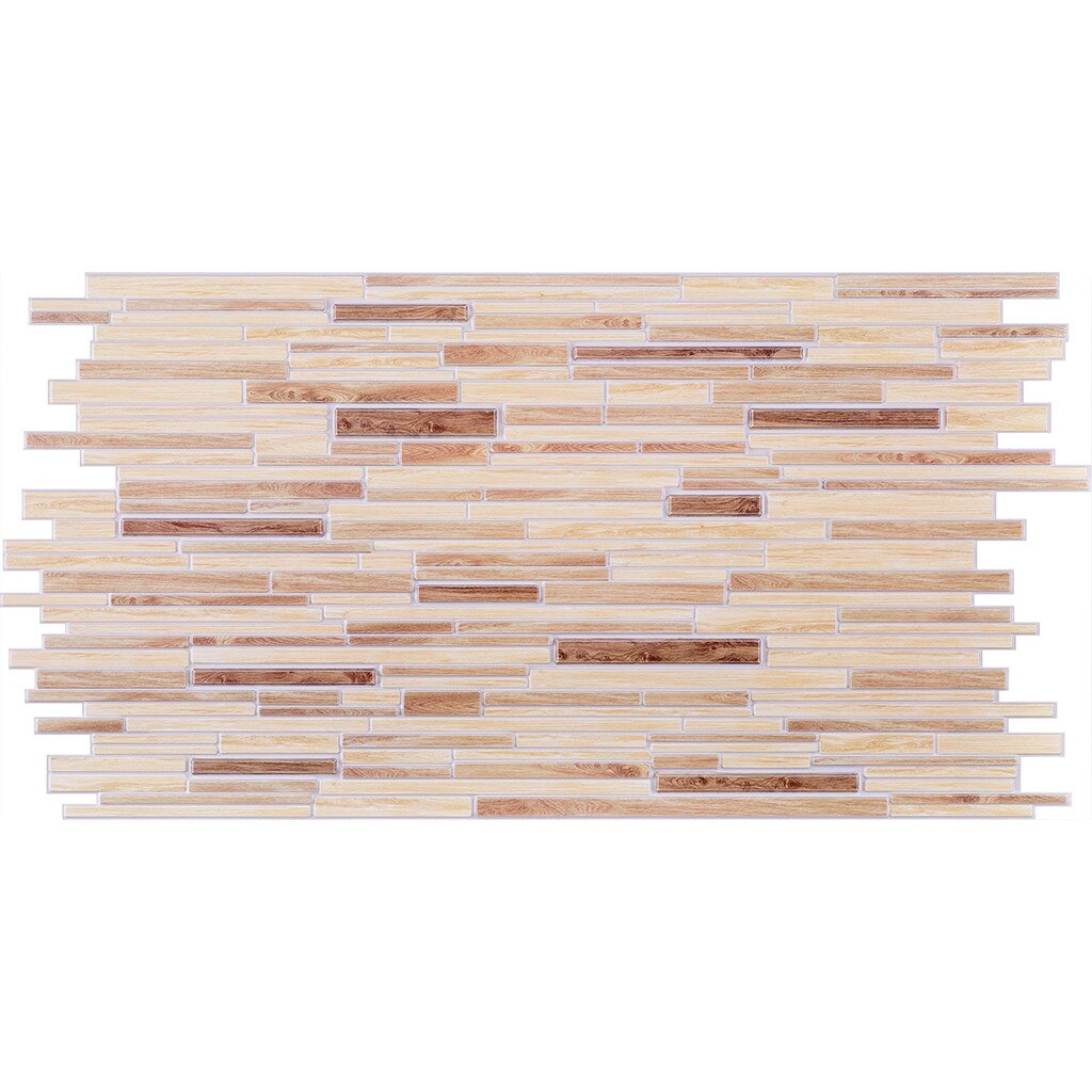 Panouri Decorative Ornamental Timber Oak, PVC, set 10 bucati, suprafata totala acoperita 4.55 mp