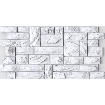 Panouri Decorative Stone Cut White, PVC, set 10 bucati, suprafata totala acoperita 4.81 mp Panouri Decorative Stone Cut White, PVC, set 10 bucati, suprafata totala acoperita 4.81 mp