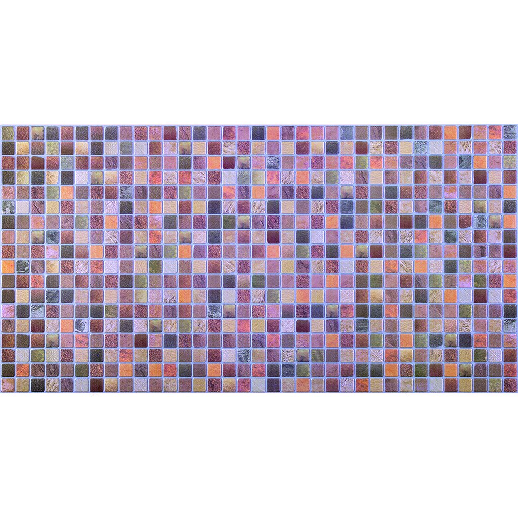 Panouri Decorative Mosaic Brown Antiquity, PVC, set 10 bucati, suprafata totala acoperita 4.60 mp