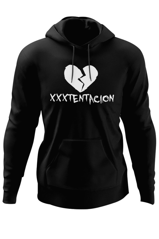 Hanorac XXXTentacion Broken Heart, Negru, Negru