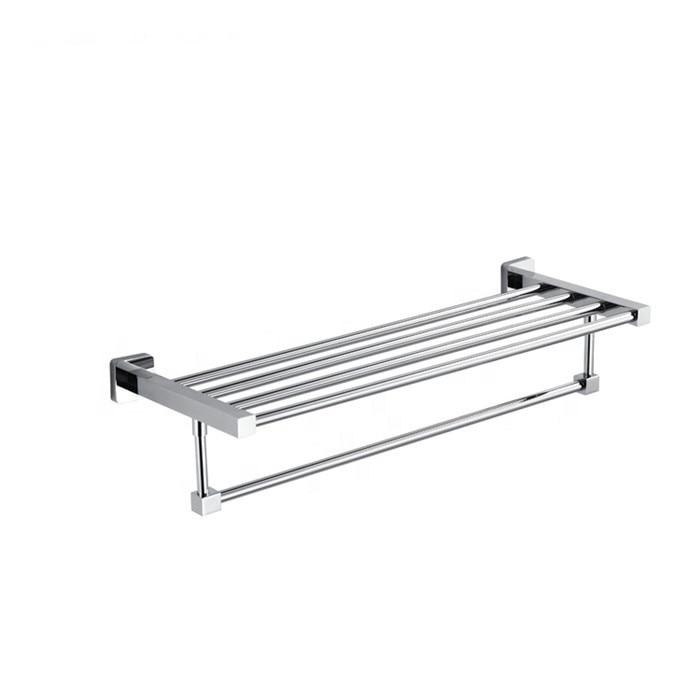 Etajera depozitare prosoape fixare perete inox satinat TRENDY S