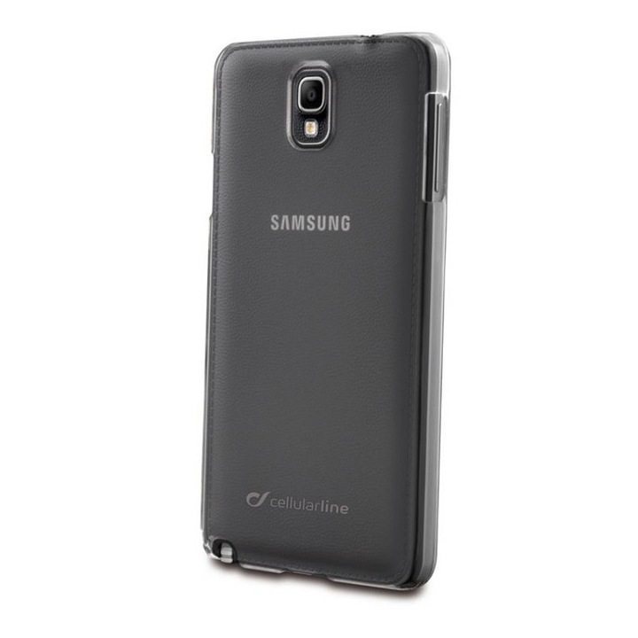 Калъф за телефон Cellular Line за Samsung Galaxy Note 3 Neo N750, Прозрачен капак