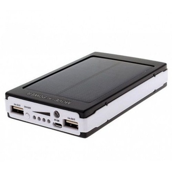 Baterie externa dreptunghiulara 20.000 mah cu panou solar Baterie externa dreptunghiulara 20.000 mah cu panou solar