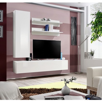 Living Genarom Fly H 23 WW FY H1, Alb/Alb Lucios, 160 x 190 x 40 cm Living Genarom Fly H 23 WW FY H1, Alb/Alb Lucios, 160 x 190 x 40 cm