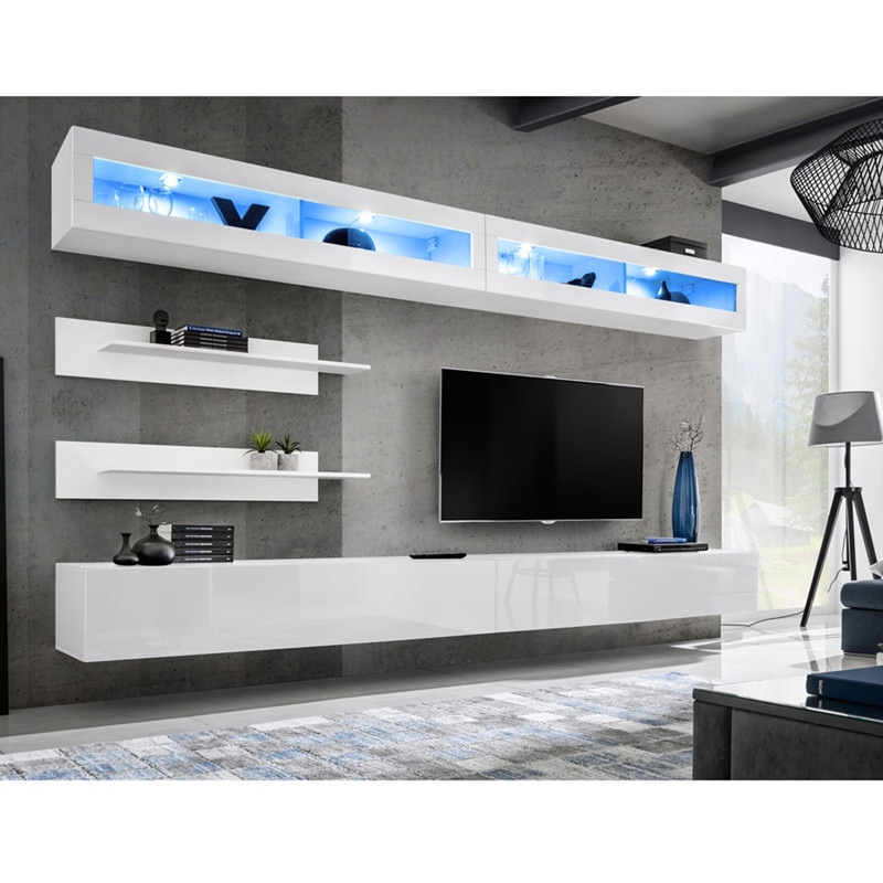 Living Genarom Fly I 23 WW FY I2, Alb/Alb Lucios, 320 x 180 x 40 cm