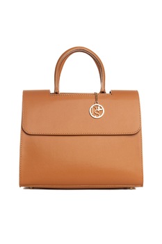 Pia Sassi, Geanta de piele cu bareta pentru umar Monte Rose, Maro scortisoara Pia Sassi, Geanta de piele cu bareta pentru umar Monte Rose, Maro scortisoara