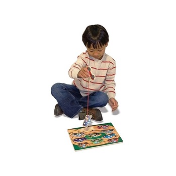 Puzzle lemn magnetic Remorcherul Melissa and Doug Puzzle lemn magnetic Remorcherul Melissa and Doug