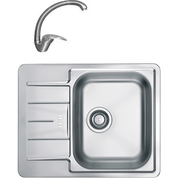 Pachet chiuveta Alveus Line 60, 615x500 mm, cuva dreapta, adancime 160 mm, Inox + Baterie GM 130 Pachet chiuveta Alveus Line 60, 615x500 mm, cuva dreapta, adancime 160 mm, Inox + Baterie GM 130