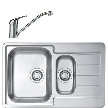 Pachet chiuveta Alveus Line 70, 790x500 mm, cuva stanga, adancime 160 mm, Inox + Baterie GM 110 Pachet chiuveta Alveus Line 70, 790x500 mm, cuva stanga, adancime 160 mm, Inox + Baterie GM 110