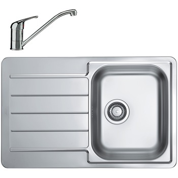 Pachet chiuveta Alveus Line 80, 790x500 mm, cuva dreapta, adancime 160 mm, Inox + Baterie GM 110 Pachet chiuveta Alveus Line 80, 790x500 mm, cuva dreapta, adancime 160 mm, Inox + Baterie GM 110
