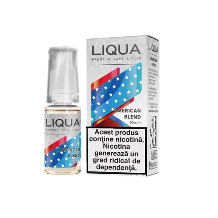 Lichid pentru tigara electronica Liqua 10 ml American Blend 18mg nicotina
