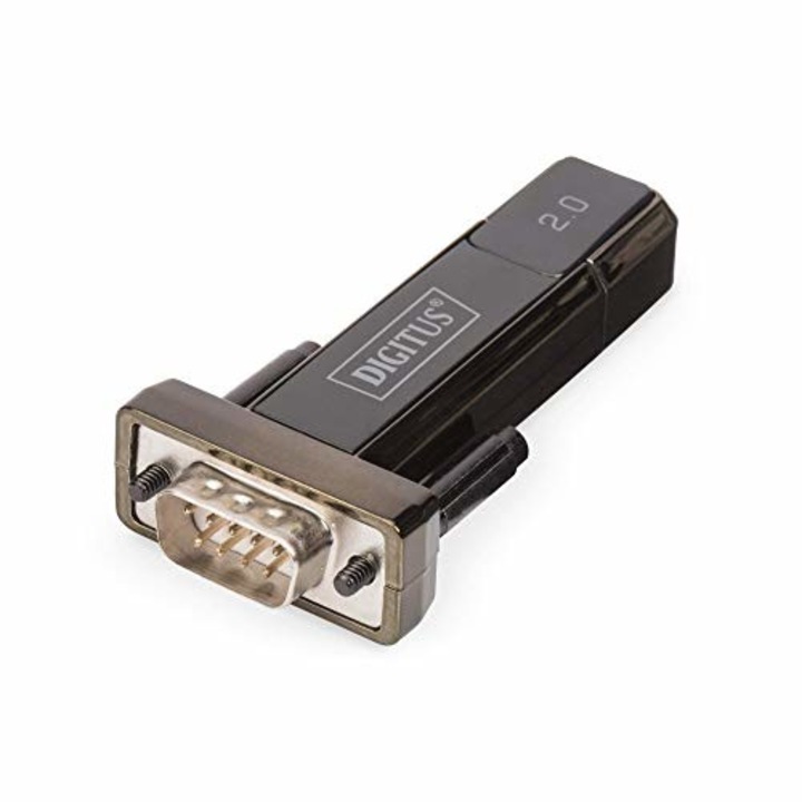 Adaptor serial , Digitus , USB 1.1 & USB 2.0 , negru
