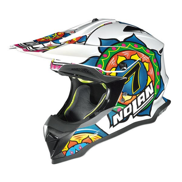 Casca moto NOLAN Offroad - N53 Practice Replica - metal white XL