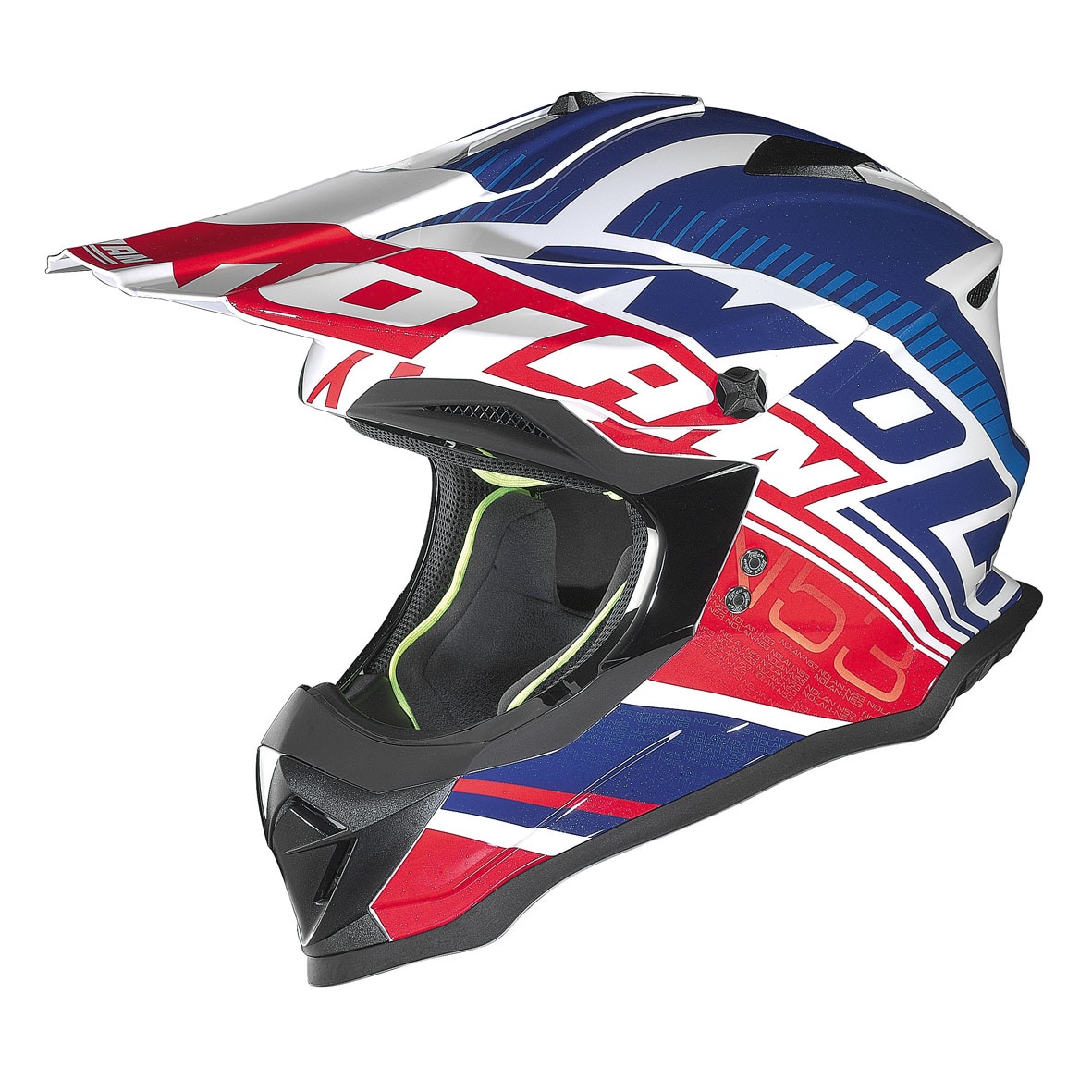 Casca moto NOLAN Offroad - N53 Flaxy - metal white M