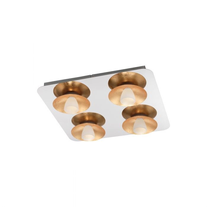 Plafoniera Torano EGLO, metal si sticla,culoare aurie
