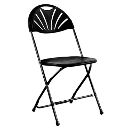 Scaun metalic pliant RAKI pentru evenimente,catering culoare neagra