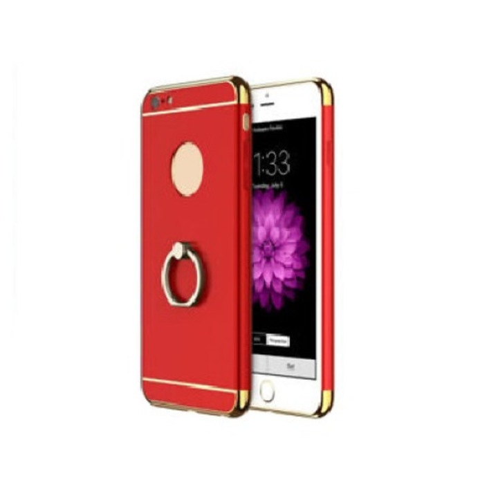 Калъфът за телефон Apple iPhone 6 Plus/6S Plus предлага защита 3в1 Ring Red + безплатно стъклено фолио