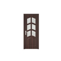 usa interior din mdf cu toc inclus novo doors nd109w  dimensiune 200x80 centimetri geam sablat cadru din lemn masiv din rasinoase balamale si clanta incluse toc fix de 10 centimetri plinta pe o singura parte wenge imagen 50_0_
0