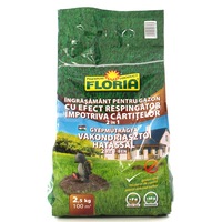 Ingrasamant Floria, Substantele aromate zeolit resping cartitele de pe suprafata gazonului , Reduce aparitia muschilo, Aereaza solul