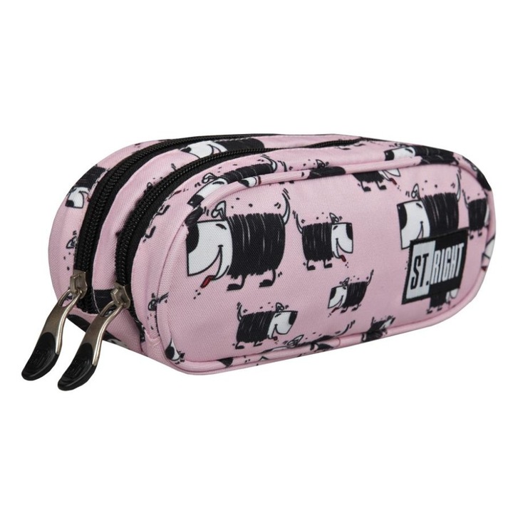 St.Right - Dogs kétrekeszes ovális tolltartó (620720)