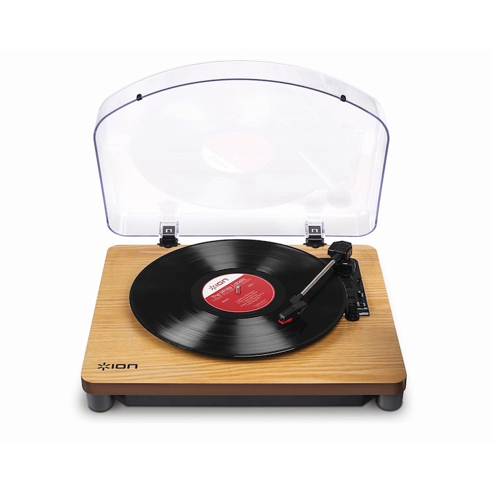 ION Audio Classic LP lemezlejátszó, USB, Világos színű fa